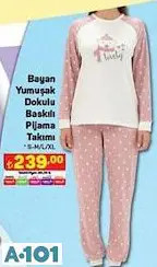BASKILI PİJAMA TAKIMI